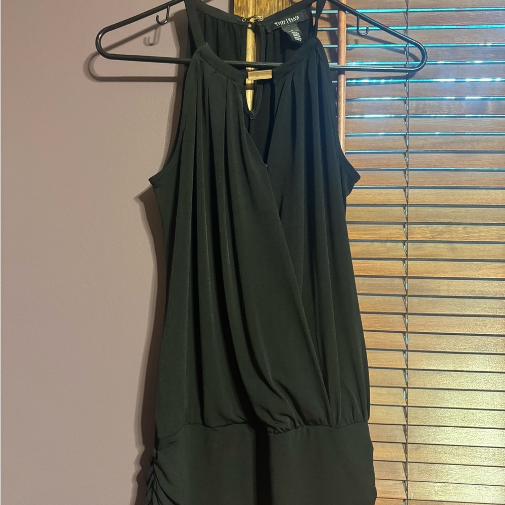 White House Black Market Black Backless Dress